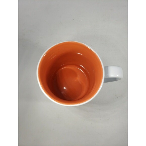 Disney Store Winnie the Pooh Coffee Mug Yellow Roses Large White & Orange 16 oz - Picture 10 of 14